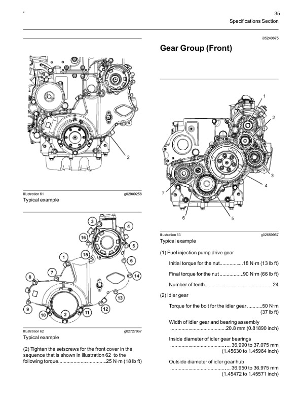 Caterpillar 854 Diesel Engine Specifications Service Manual 99739-69101 3 Caterpillar 854 Diesel Engine Specifications Service Manual 99739-69101-3