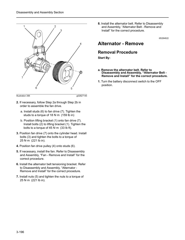Caterpillar 854E, 8854F Diesel Engine Service Manual SCEEA-AT12C-200-2