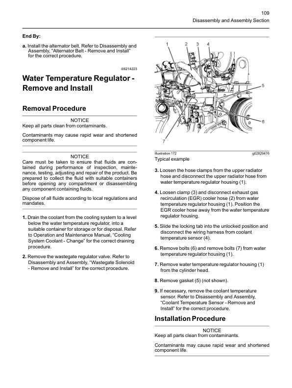 Alternative view of Caterpillar 854F Diesel Engine Disassembly and Assembly Service Manual 99709-83102