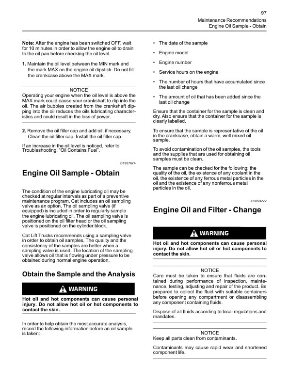 Caterpillar 854F Diesel Engine Operation and Maintenance Manual Service Manual 99709-83105 5 Caterpillar 854F Diesel Engine Operation and Maintenance Manual Service Manual 99709-83105-5