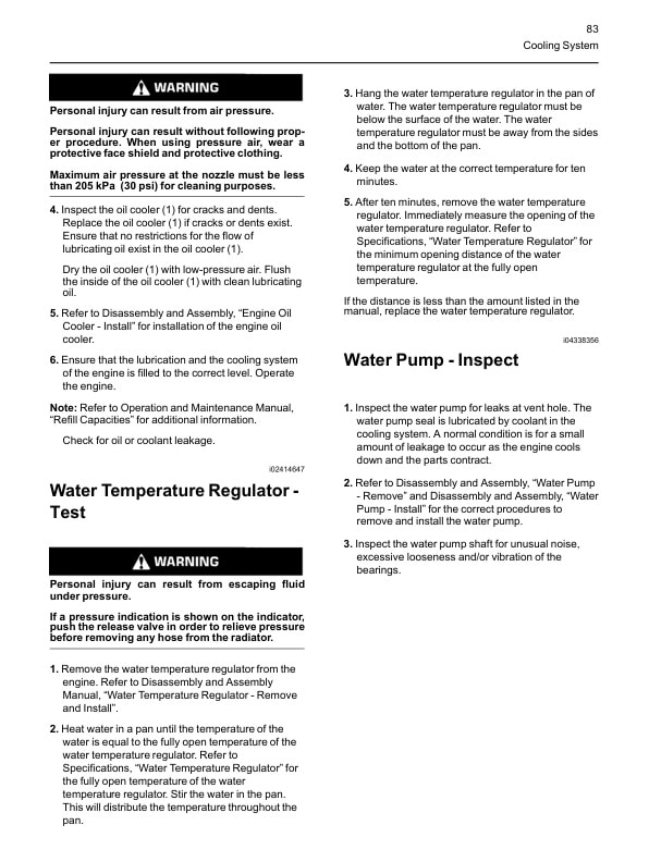 Caterpillar 854F Diesel Engine Systems Operation Testing and Adjusting Service Manual 99709-83103 5 Caterpillar 854F Diesel Engine Systems Operation Testing and Adjusting Service Manual 99709-83103 - Image 5