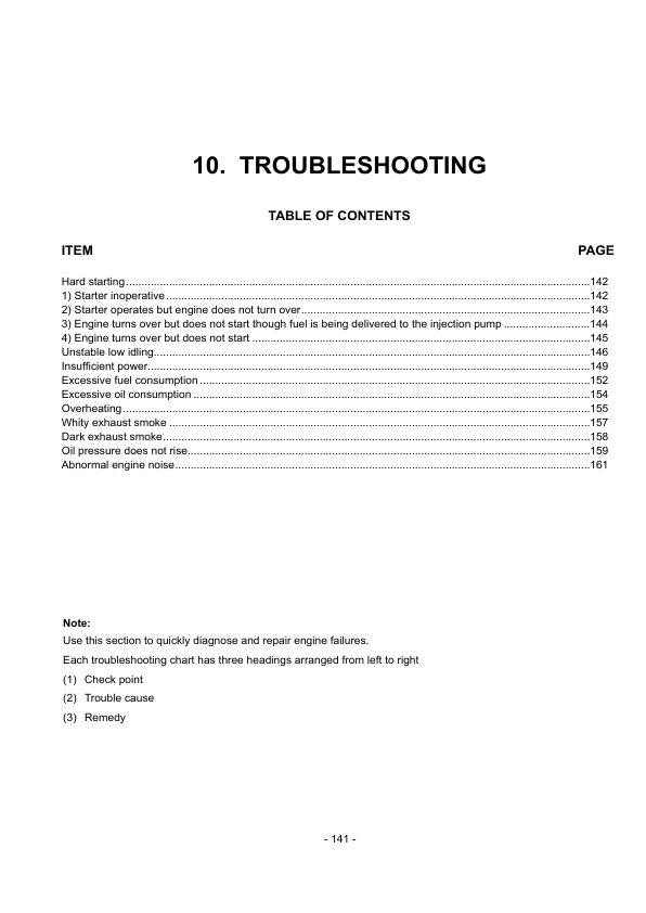 Caterpillar A-6BG1QC02, A-6BG1QC09 Diesel Engine Service Manual 99709-43100-5