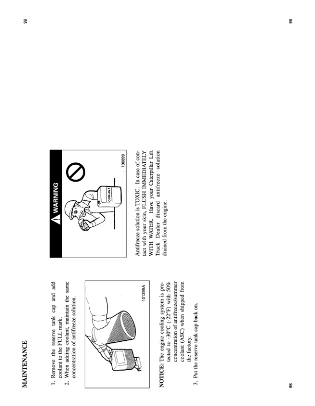 Caterpillar DP100, DP115, DP135, DP150 Lift Trucks Operation and Maintenance Manual 99790-83110 3 Caterpillar DP100, DP115, DP135, DP150 Lift Trucks Operation and Maintenance Manual 99790-83110-3