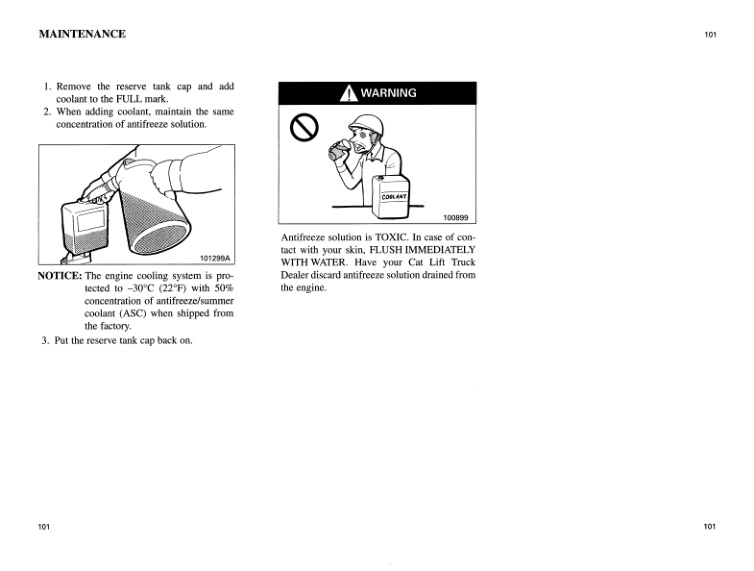 Caterpillar DP100, DP115, DP135, DP150 Operation and Maintenance Manual 99790-33120 4 Caterpillar DP100, DP115, DP135, DP150 Operation and Maintenance Manual 99790-33120 - Image 4
