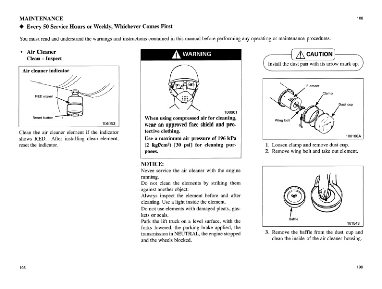 Caterpillar DP100, DP115, DP135, DP150 Operation and Maintenance Manual 99790-33120 5 Caterpillar DP100, DP115, DP135, DP150 Operation and Maintenance Manual 99790-33120 - Image 5