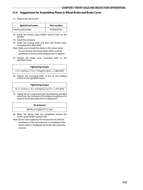 Alternative view of Caterpillar DP100N1, DP120N1, DP135N1, DP150N1, DP160N1 Chassis and Mast Service Manual 99799-40100