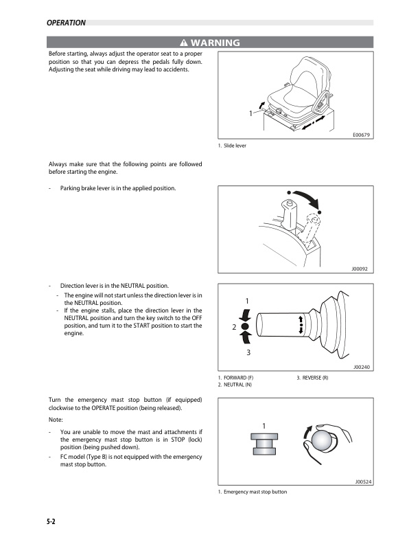 Alternative view of Caterpillar DP100N1, DP120N1, DP135N1, DP150N1, DP160N1 Operation and Maintenance Manual 99790-42010