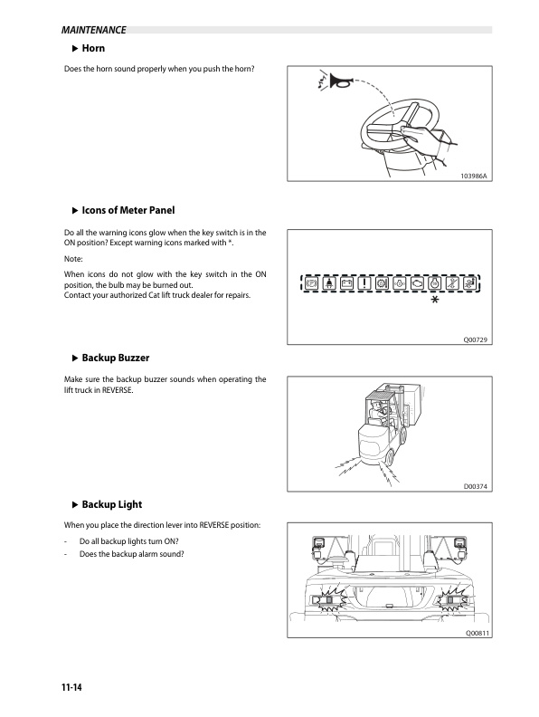 Caterpillar DP100N1, DP120N1, DP135N1, DP150N1, DP160N1 Operation and Maintenance Manual 99790-42010 5 Caterpillar DP100N1, DP120N1, DP135N1, DP150N1, DP160N1 Operation and Maintenance Manual 99790-42010 - Image 5
