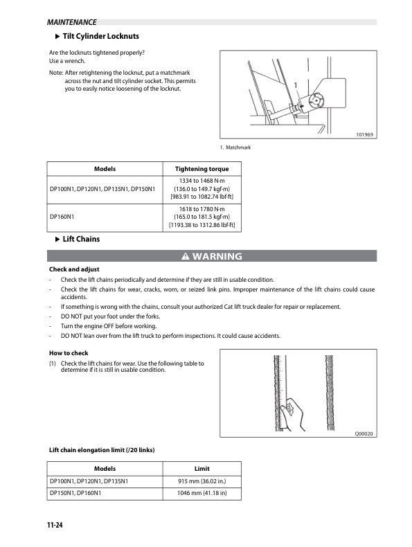 Caterpillar DP100N1, DP120N1, DP135N1, DP150N1, DP160N1 Operation and Maintenance Manual 99790-63100 5 Caterpillar DP100N1, DP120N1, DP135N1, DP150N1, DP160N1 Operation and Maintenance Manual 99790-63100 - Image 5