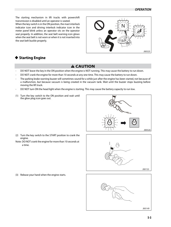 Alternative view of Caterpillar DP100NM1 to DP150NM1S Operation and Maintenance Manual 99790-47120