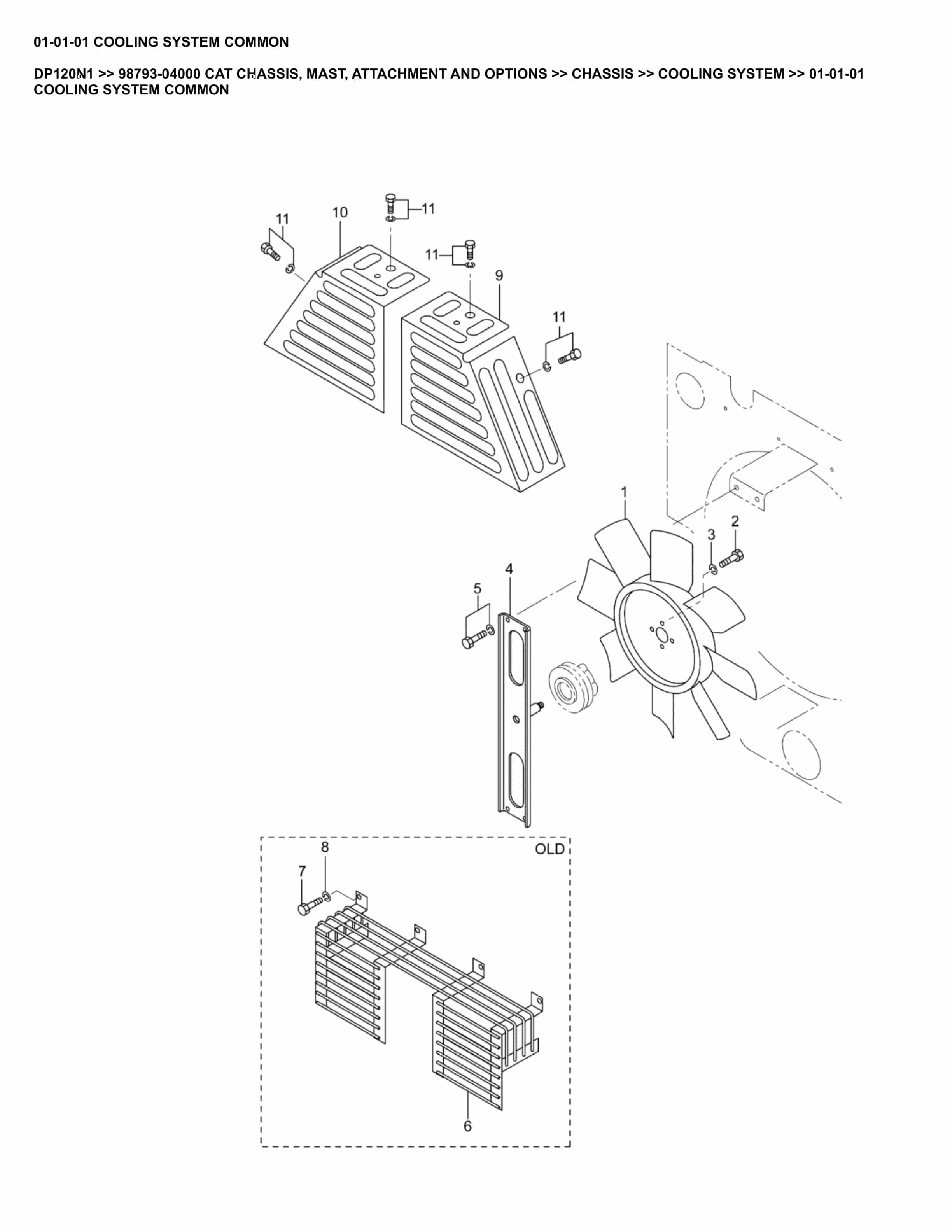 Caterpillar DP120N1 Parts Manual 98793-04000
