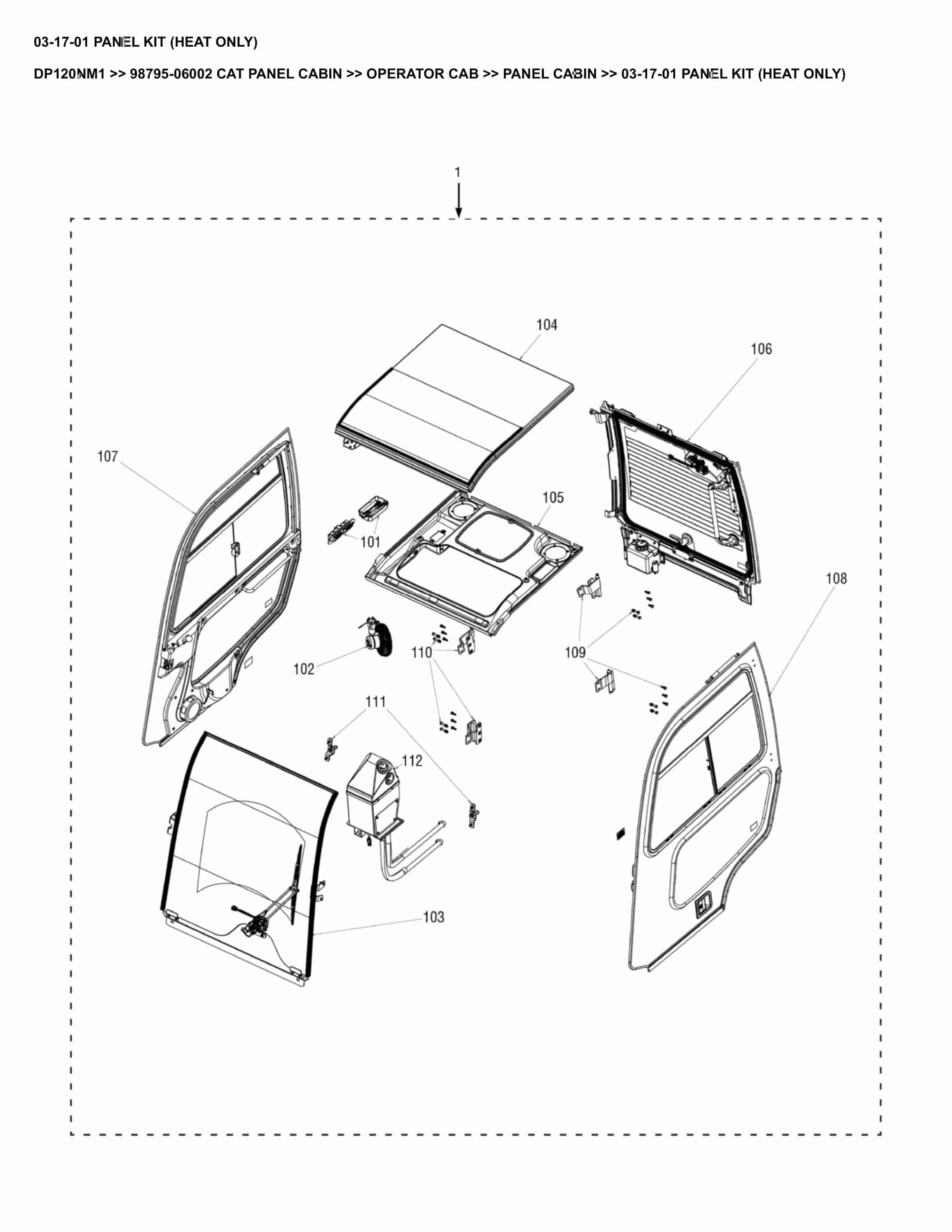Caterpillar DP120NM1 Parts Manual 98795-06002