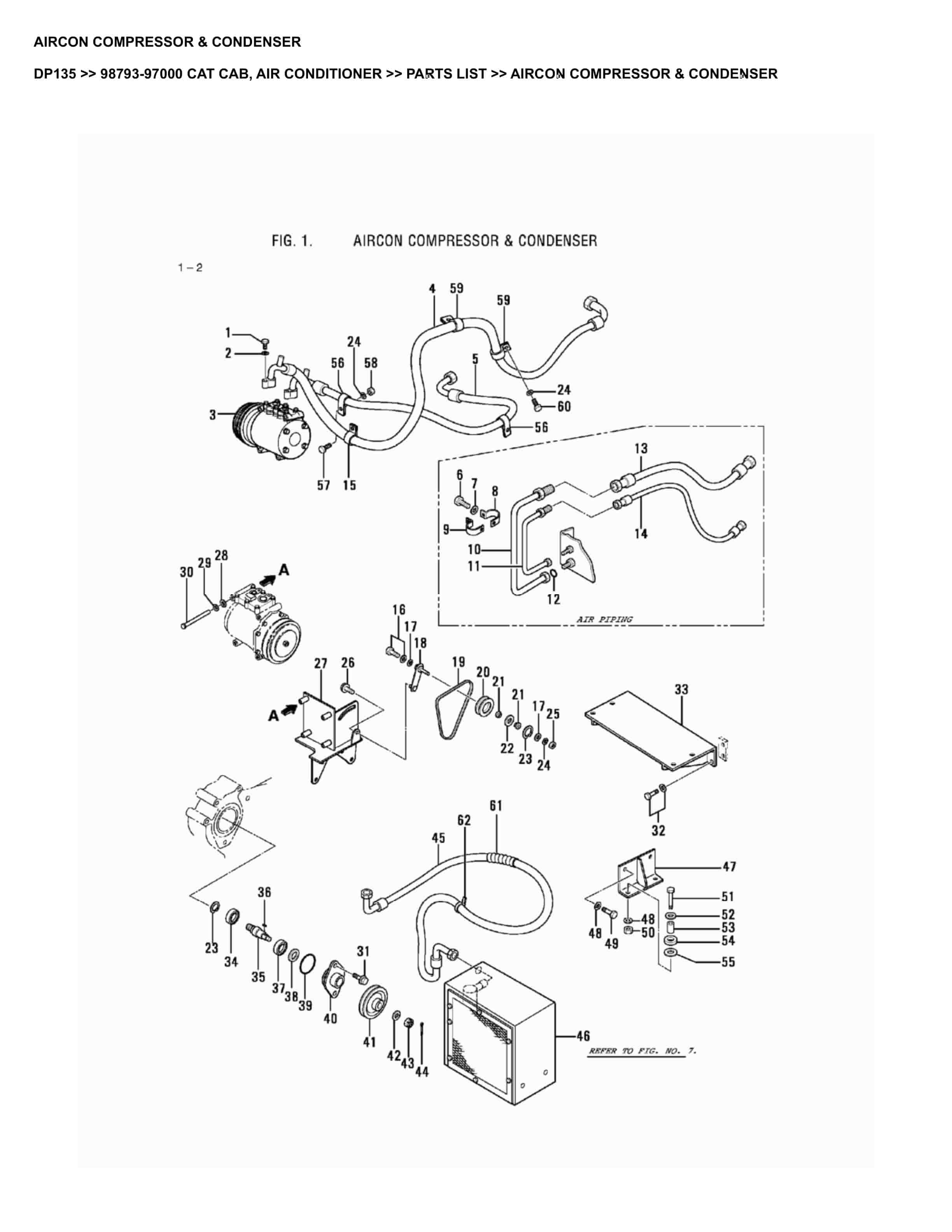 Caterpillar DP135 Parts Manual 98793-97000
