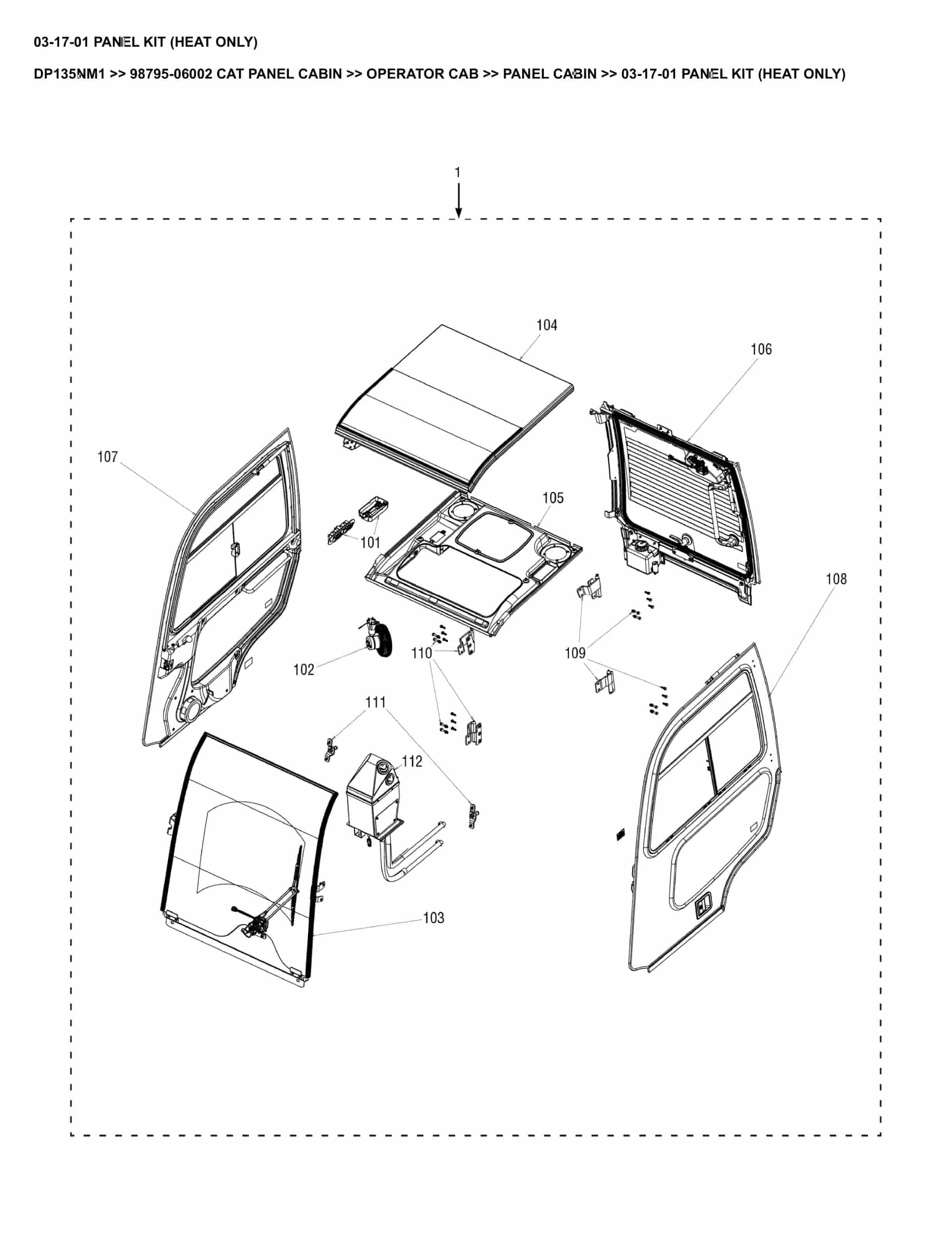 Caterpillar DP135NM1 Parts Manual 98795-06002