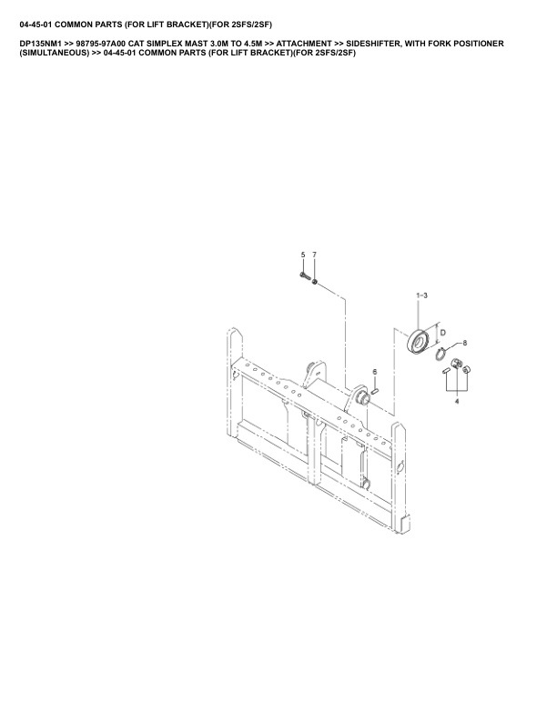 Caterpillar DP135NM1 Parts Manual 98795-97A00 3 Caterpillar DP135NM1 Parts Manual 98795-97A00 - Image 3