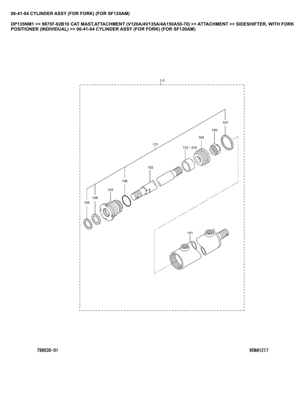 Caterpillar DP135NM1 Parts Manual 98797-92B10 3 Caterpillar DP135NM1 Parts Manual 98797-92B10 - Image 3
