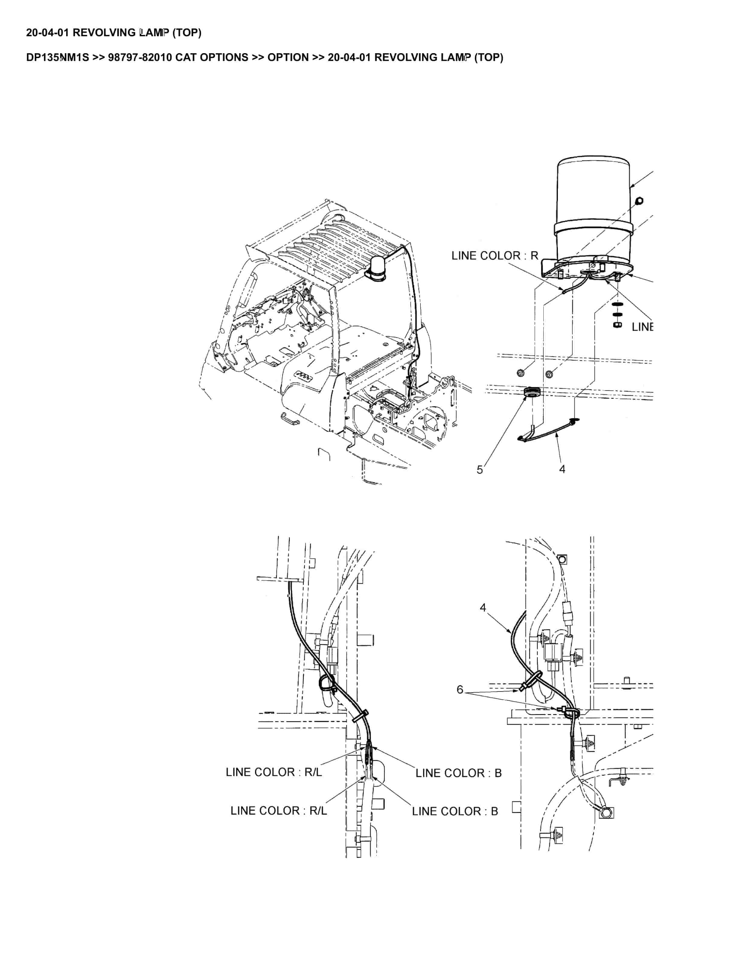 Caterpillar DP135NM1S Parts Manual 98797-82010