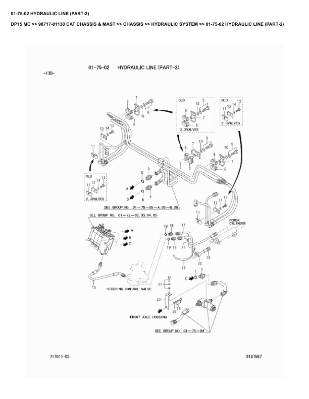 Alternative view of Caterpillar DP15 MC Parts Manual 98717-01130