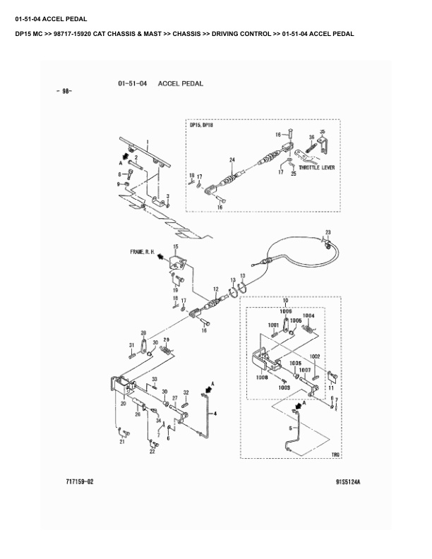 Alternative view of Caterpillar DP15 MC Parts Manual 98717-15920
