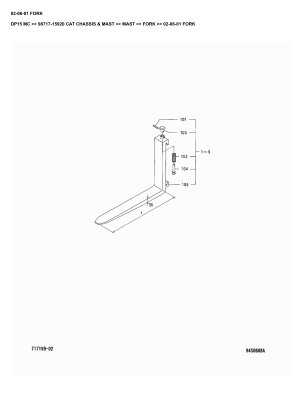 Caterpillar DP15 MC Parts Manual 98717-15920 5 Caterpillar DP15 MC Parts Manual 98717-15920 - Image 5