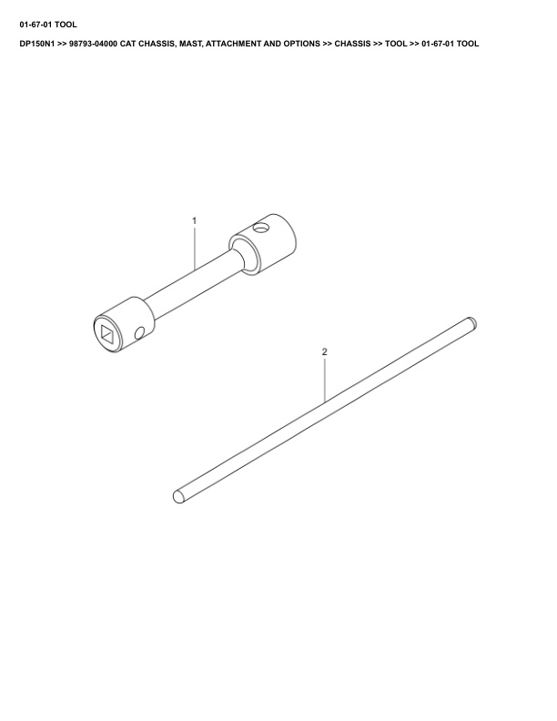 Alternative view of Caterpillar DP150N1 Parts Manual 98793-04000