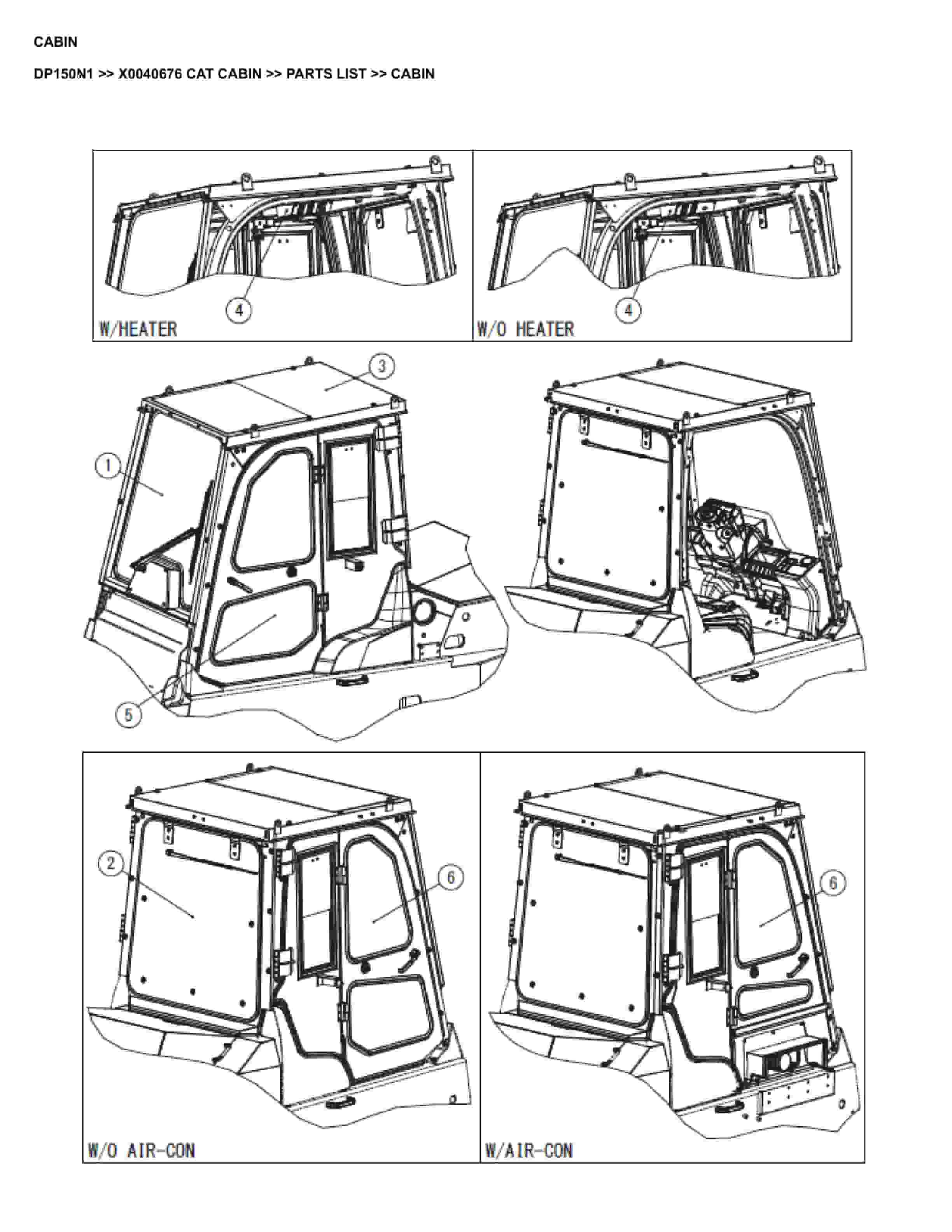 Caterpillar DP150N1 Parts Manual X0040676