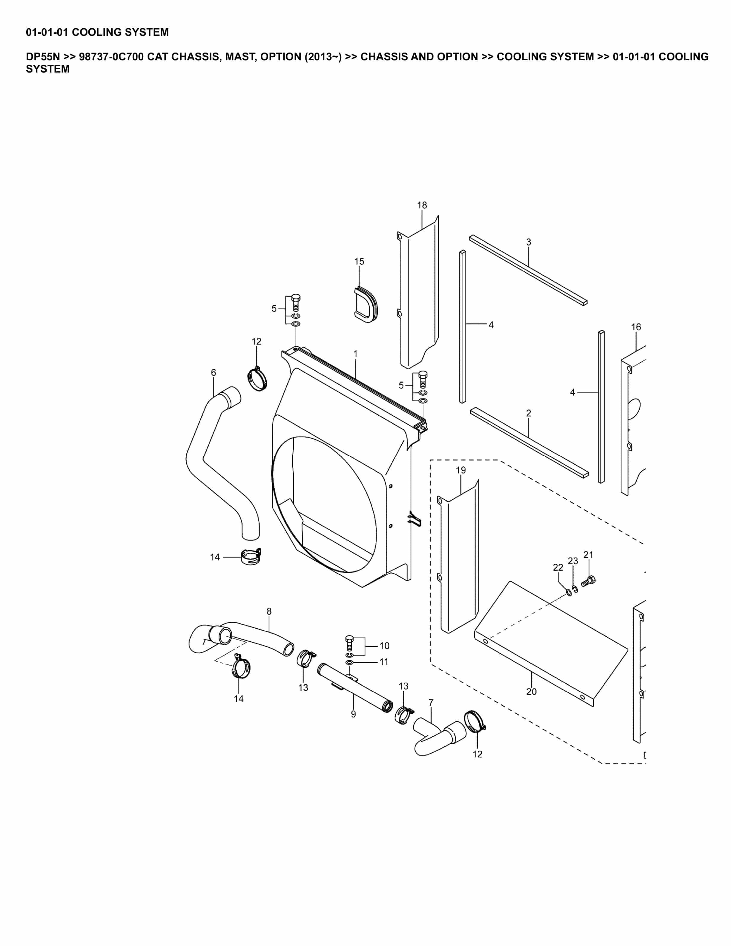 Caterpillar DP55N Parts Manual 98737-0C700