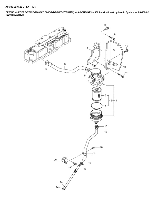 Alternative view of Caterpillar DP55N3 Parts Manual PCEEE-CT12E-200