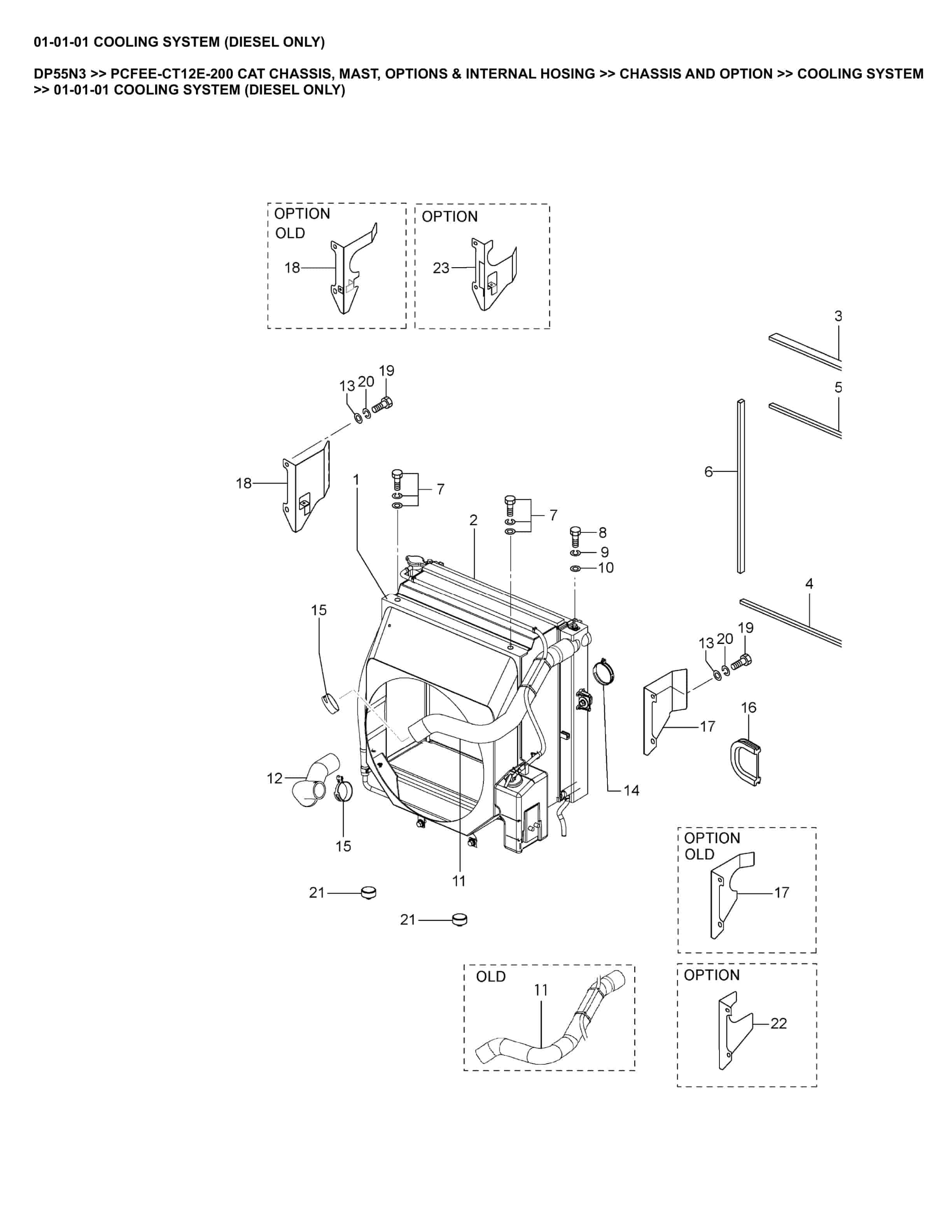 Caterpillar DP55N3 Parts Manual PCFEE-CT12E-200