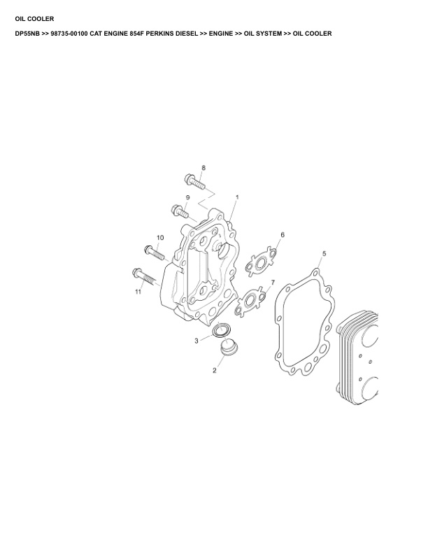 Alternative view of Caterpillar DP55NB Parts Manual 98735-00100