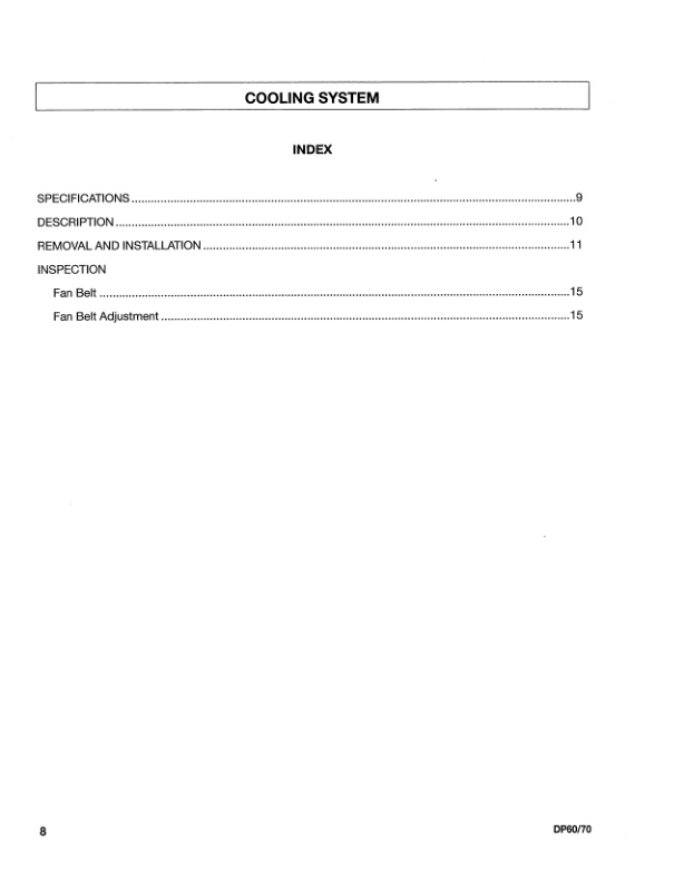 Caterpillar DP60, DP70 Chassis and Mast Service Manual SENB8551-4