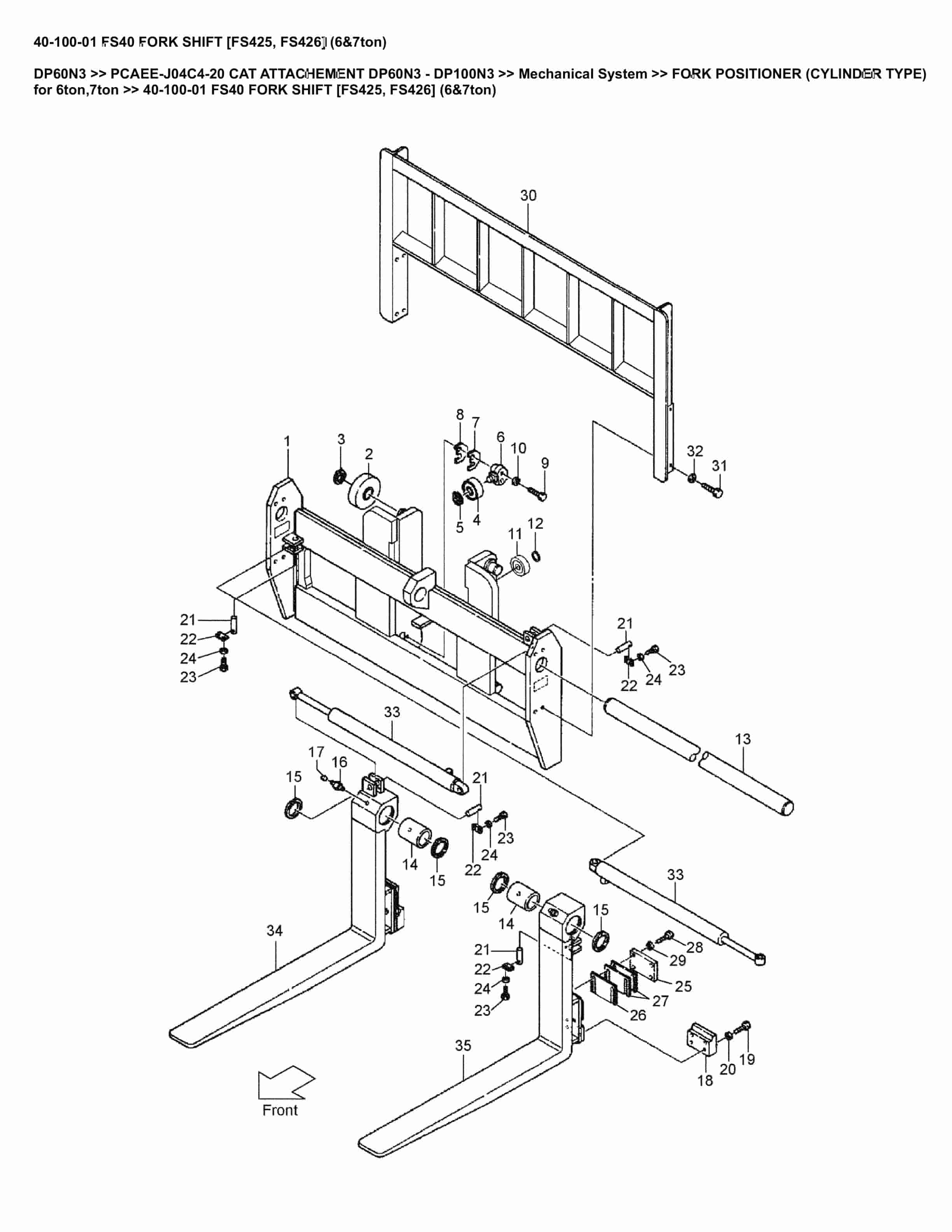 Caterpillar DP60N3 Parts Manual PCAEE-J04C4-20