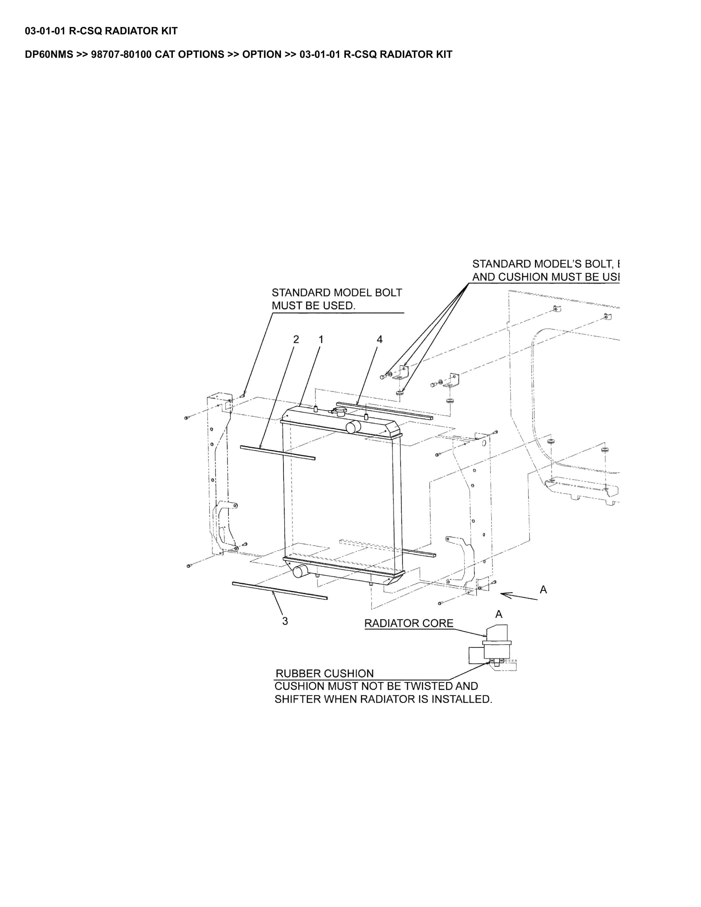 Caterpillar DP60NMS Parts Manual 98707-80100