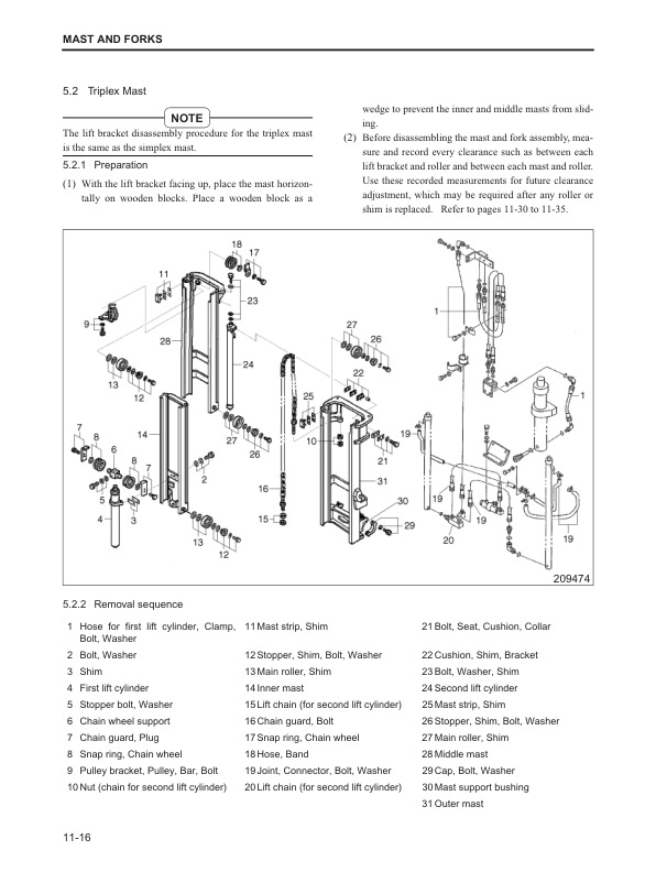 Caterpillar DP70 Chassis, Mast and Attachments Service Manual 99709-87100 5 Caterpillar DP70 Chassis, Mast and Attachments Service Manual 99709-87100-5