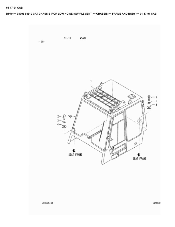 Caterpillar DP70 Parts Manual 98703-80610 3 Caterpillar DP70 Parts Manual 98703-80610 - Image 3