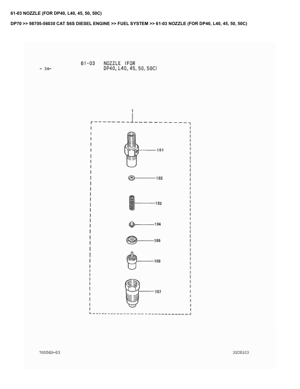 Caterpillar DP70 Parts Manual 98705-56030 2 Caterpillar DP70 Parts Manual 98705-56030 - Image 2