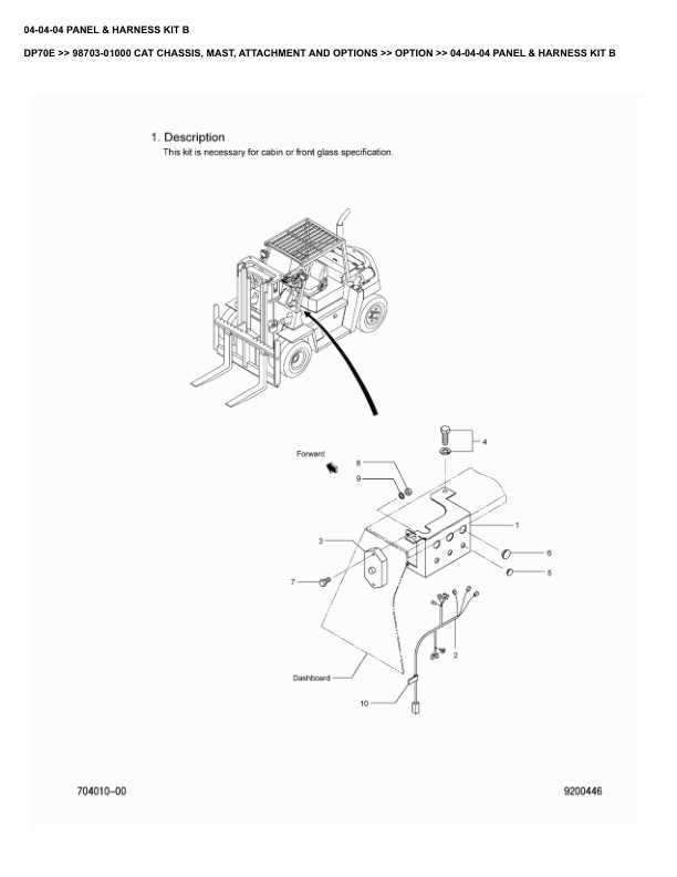 Caterpillar DP70E Parts Manual 98703-01000 5 Caterpillar DP70E Parts Manual 98703-01000 - Image 5
