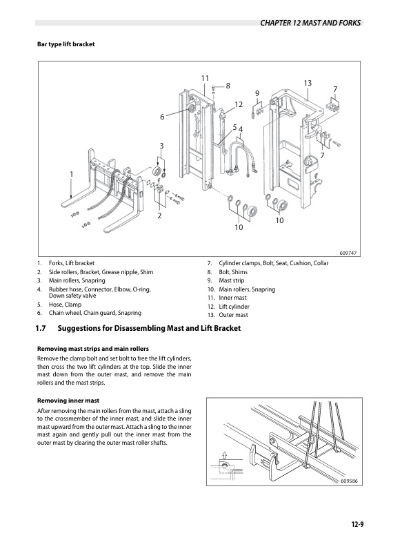 Caterpillar DP70N Chassis and Mast Service Manual 99709-8A100 4 Caterpillar DP70N Chassis and Mast Service Manual 99709-8A100 - Image 4