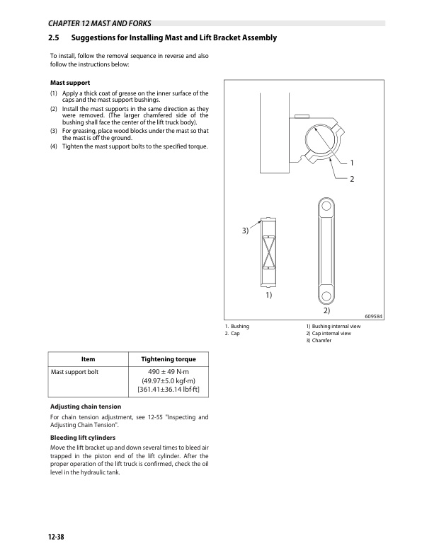 Caterpillar DP70N Chassis and Mast Service Manual 99709-8A100 5 Caterpillar DP70N Chassis and Mast Service Manual 99709-8A100 - Image 5