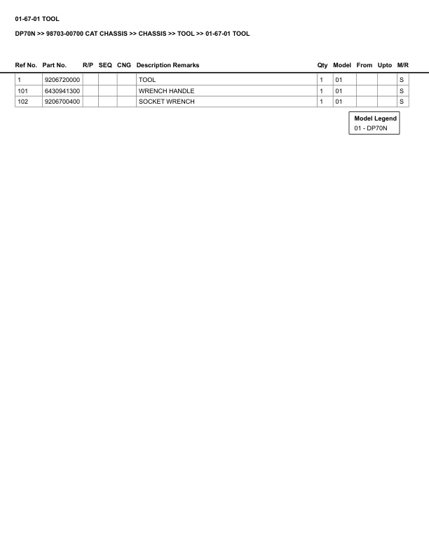 Caterpillar DP70N Parts Manual 98703-00700 4 Caterpillar DP70N Parts Manual 98703-00700 - Image 4