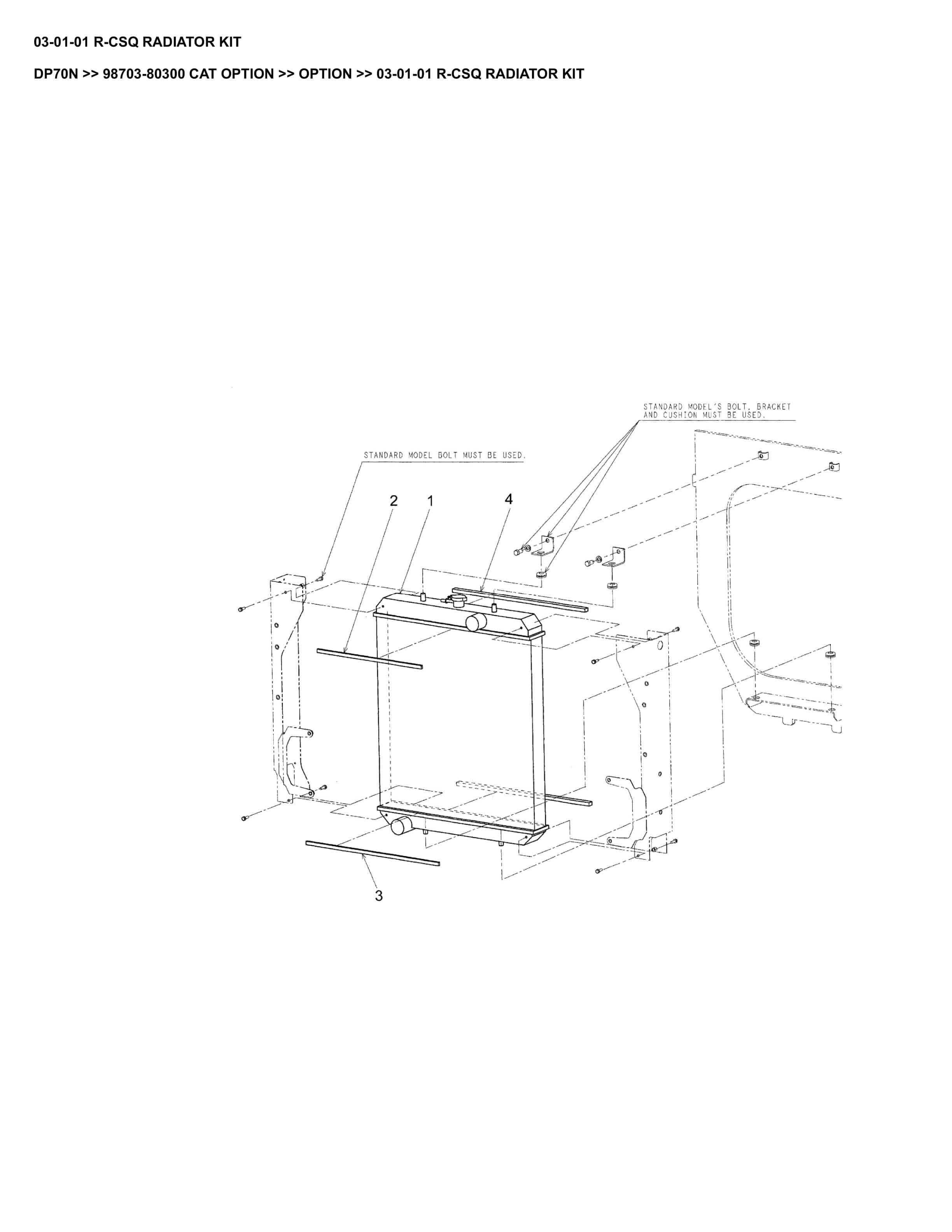 Caterpillar DP70N Parts Manual 98703-80300