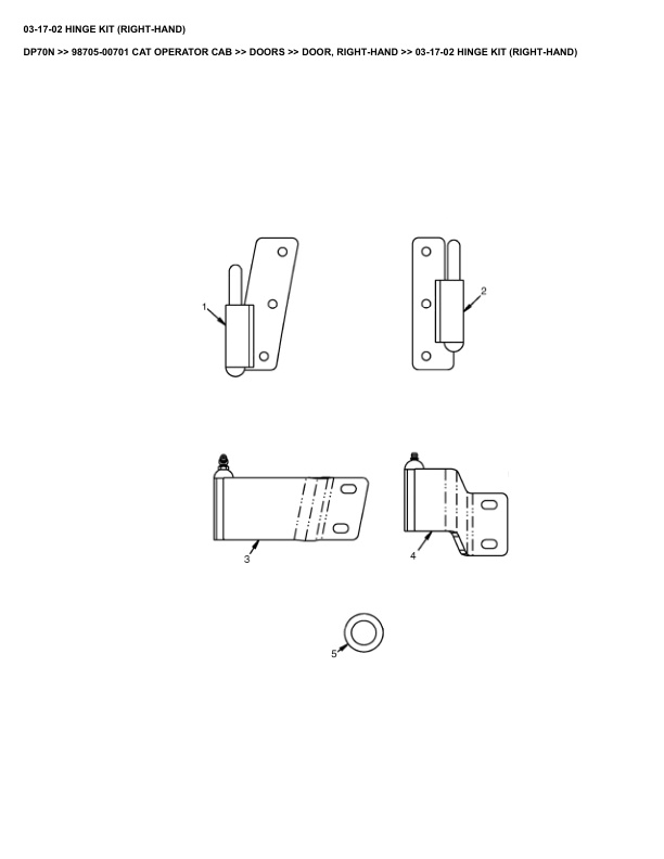 Caterpillar DP70N Parts Manual 98705-00701 2 Caterpillar DP70N Parts Manual 98705-00701 - Image 2