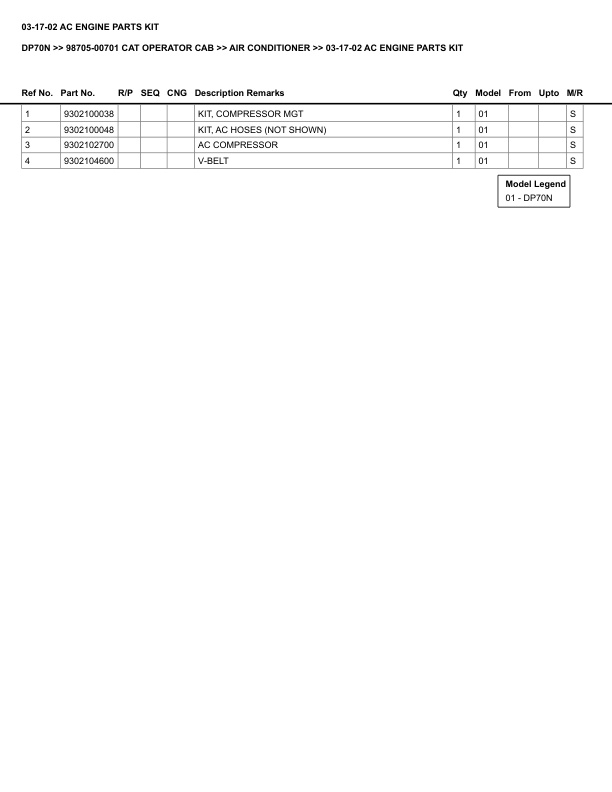 Caterpillar DP70N Parts Manual 98705-00701 5 Caterpillar DP70N Parts Manual 98705-00701 - Image 5