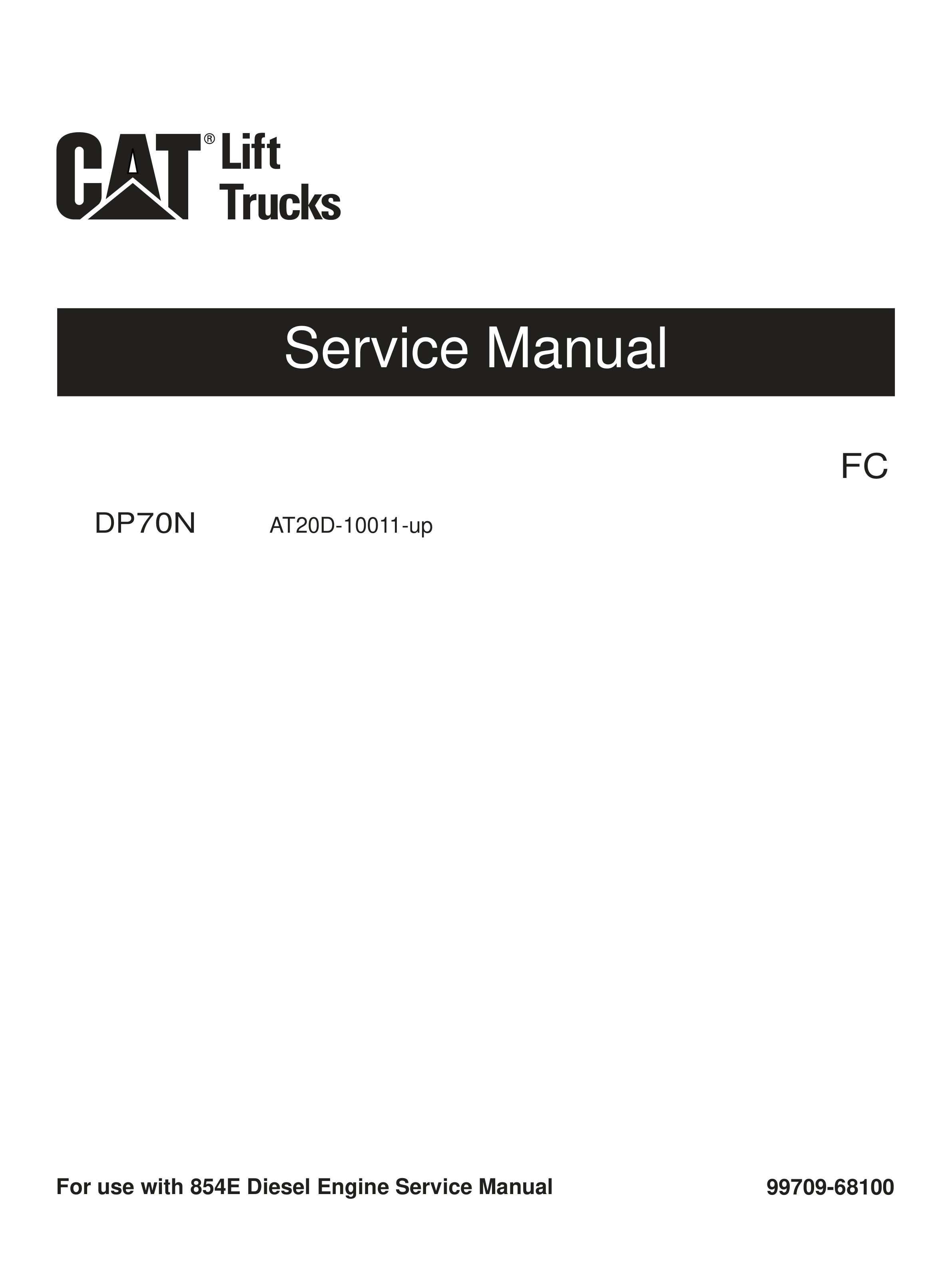 Caterpillar DP70N Service Manual 99709-68100