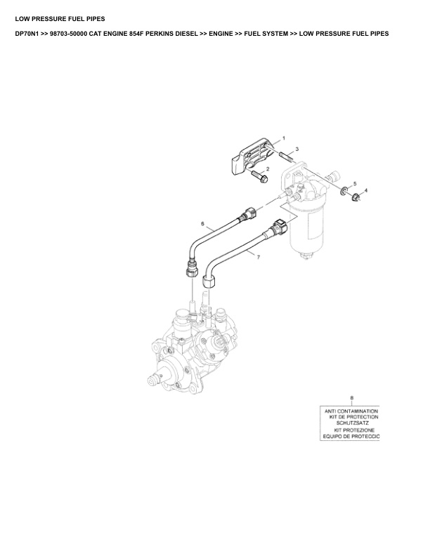 Caterpillar DP70N1 Parts Manual 98703-50000 5 Caterpillar DP70N1 Parts Manual 98703-50000 - Image 5