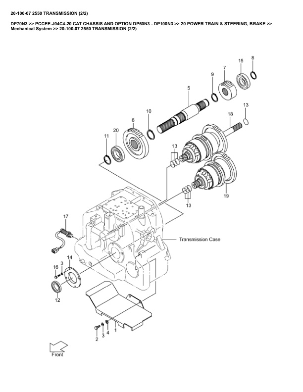 Caterpillar DP70N3 Parts Manual PCCEE-J04C4-20 3 Caterpillar DP70N3 Parts Manual PCCEE-J04C4-20 - Image 3