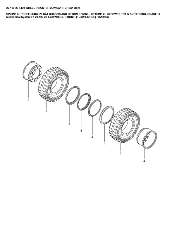 Caterpillar DP70N3 Parts Manual PCCEE-J04C4-20 5 Caterpillar DP70N3 Parts Manual PCCEE-J04C4-20 - Image 5