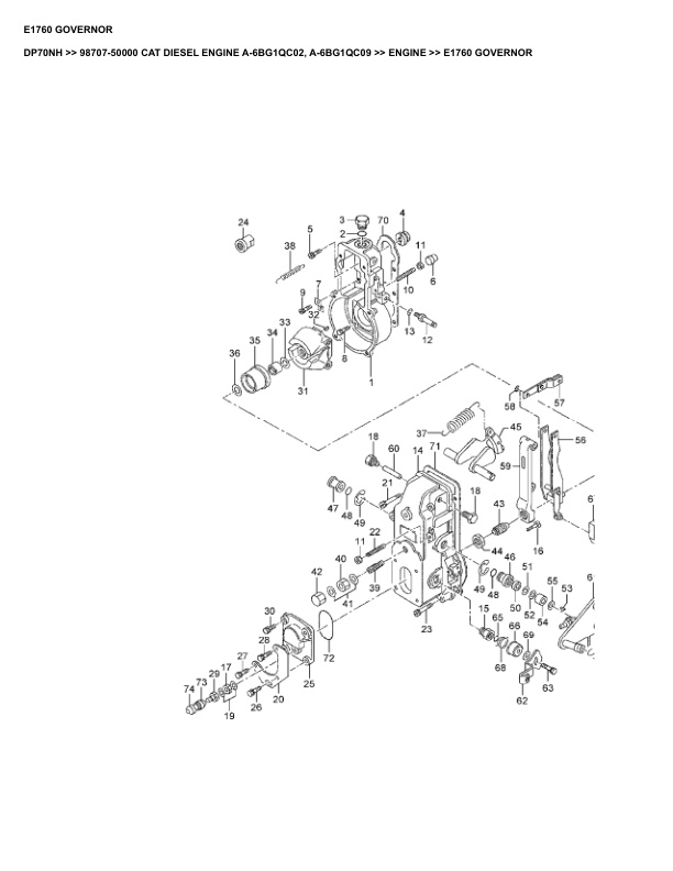 Caterpillar DP70NH Parts Manual 98707-50000 4 Caterpillar DP70NH Parts Manual 98707-50000 - Image 4