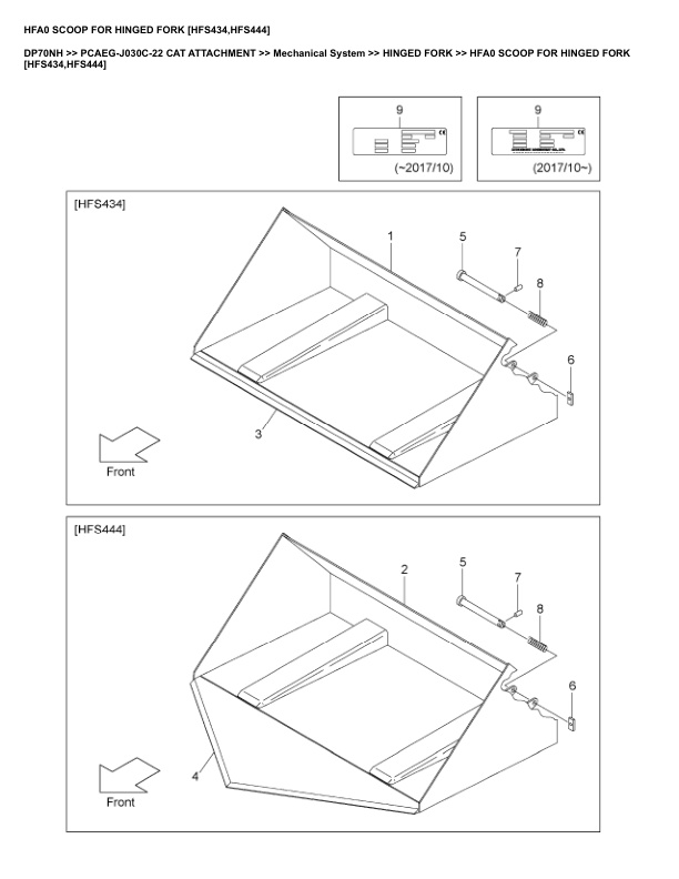 Caterpillar DP70NH Parts Manual PCAEG-J030C-22 3 Caterpillar DP70NH Parts Manual PCAEG-J030C-22 - Image 3