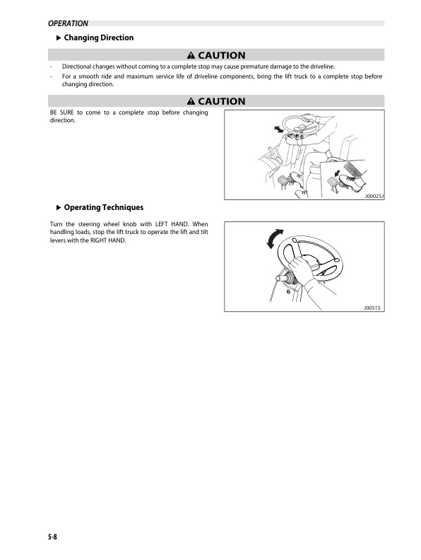 Caterpillar DP70NM Operation and Maintenance Manual 99700-6A100 5 Caterpillar DP70NM Operation and Maintenance Manual 99700-6A100-5